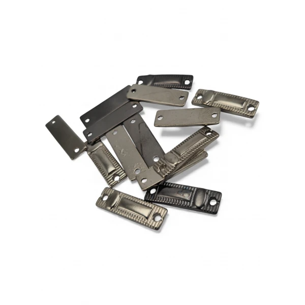 Serrated Frame Metal Connection Plate – 2 Hole Metal Plate 21.5 mm x 6.4 mm E 2292