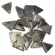 Triangle Metal Label Plate with 3 Holes 14 mm x 10 mm E 2302
