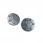 Patterned Shank Metal Button Metal 30 mm 48 L B 5