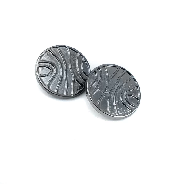 Çizgi Desenli Ayaklı Metal Düğme Metal 28 mm 44 Boy B 83