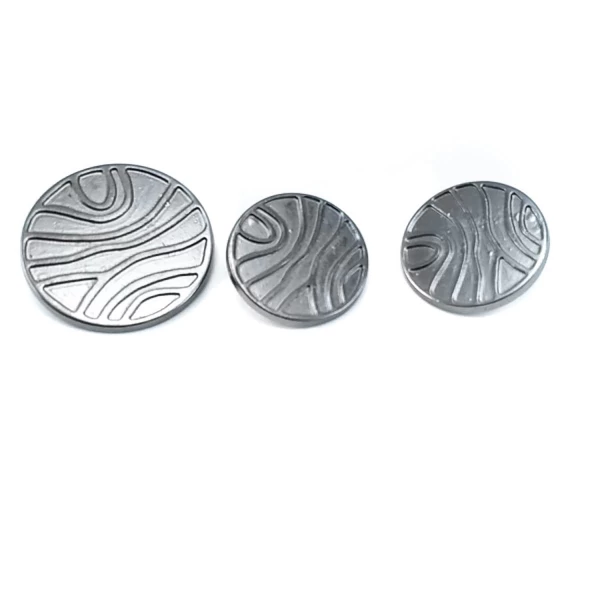 Çizgi Desenli Ayaklı Metal Düğme Metal 28 mm 44 Boy B 83