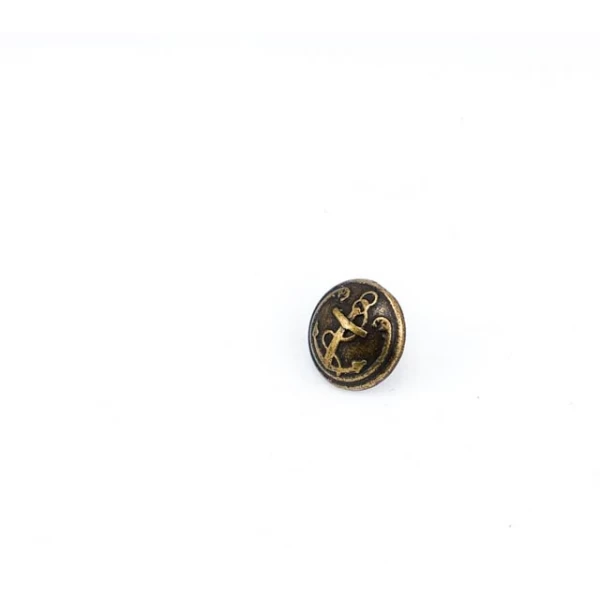 12 mm - 19 boy Gemi Çapası Tasarım Metal Ayaklı Düğme( E 1071 Küçüğü )  E 1072