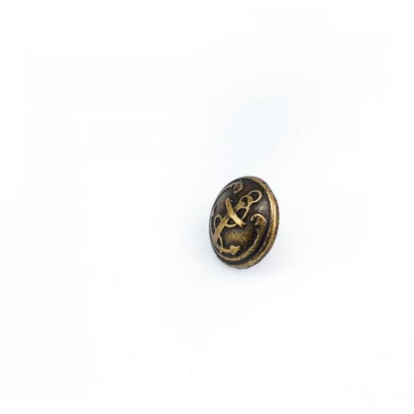 12 mm - 19 boy Gemi Çapası Tasarım Metal Ayaklı Düğme( E 1071 Küçüğü )  E 1072