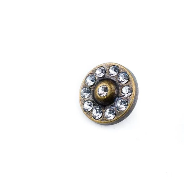 Taşlı alttan dikme düğme 17 mm - 27 boy E 1088 Taşlı alttan dikme düğme 17 mm - 27 boy E 1088