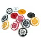 15 mm - 24 L Kid's Buttons Sewing Metal Shank Button Colored Daisy Patterned E 114 MN