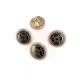 15 mm - 24 boy Papatya Desenli Alttan Dikme Metal Düğme E 114