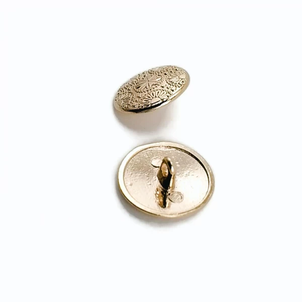 20 mm - 32 boy Motif Desenli Alttan Dikme Metal Düğme Özel Kaplama E 115 G