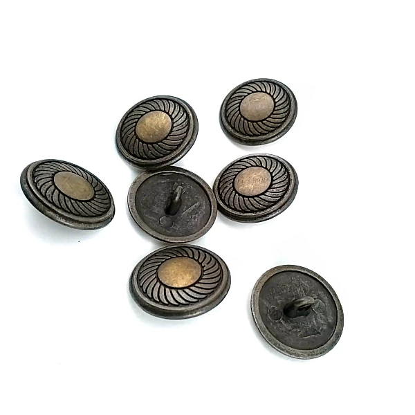 20 mm - 32 boy Klasik Desenli Alttan Dikme Metal Düğme E 117 20 mm - 32 boy Klasik Desenli Alttan Dikme Metal Düğme E 117
