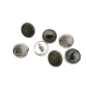 Desenli Metal Ayaklı Düğme 15 mm - 24 boy E 122 Desenli Metal Ayaklı Düğme 15 mm - 24 boy E 122