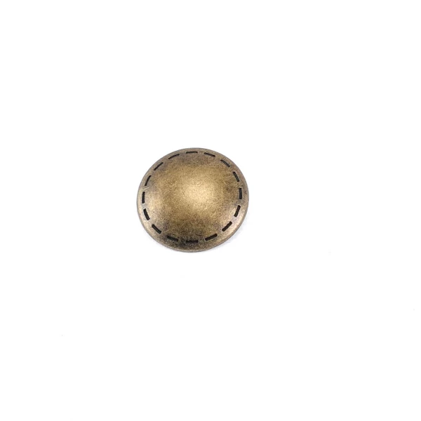 25 mm - 40 L Convex Shank Button Edge Patterned E 1331