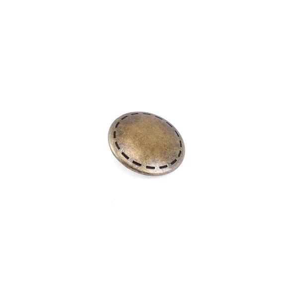 25 mm - 40 L Convex Shank Button Edge Patterned E 1331