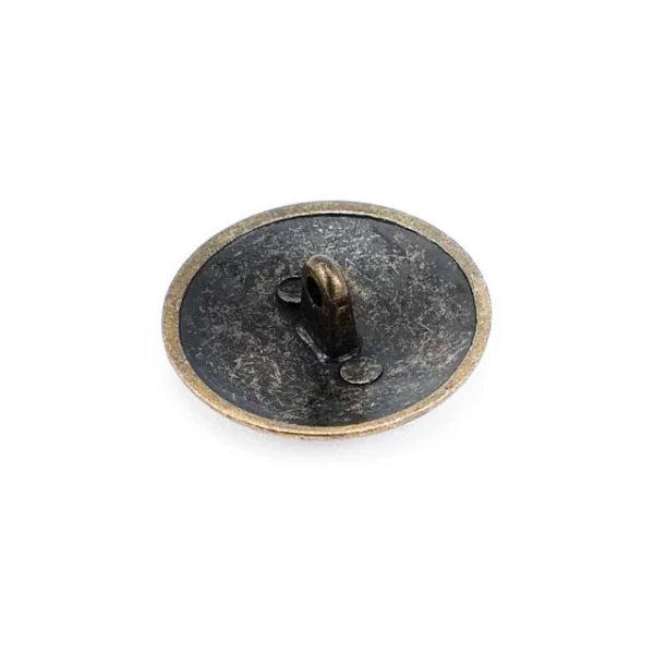 25 mm - 40 L Convex Shank Button Edge Patterned E 1331