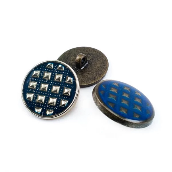 22 mm - 36 boy Ceket ve Mont Düğmesi Mineli Zamak Düğme E 1648 22 mm - 36 boy Ceket ve Mont Düğmesi Mineli Zamak Düğme E 1648