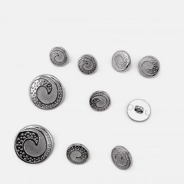 Trençkot ve Ceket Düğme 10lu Düğme Seti Dalga Desenli E 1679 SET28