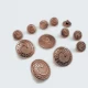 Trençkot ve Ceket Düğme 12li Düğme Seti Dalga Desenli E 1679 SET48