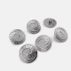 22 mm - 34 L Wave Patterned Trench Coat and Jacket Button E 1679 SET6