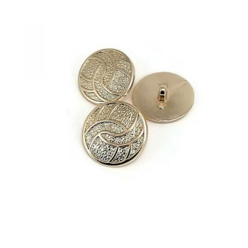 24 mm - 40 L Enamel Coat and Coat Metal Shank Button E 1682