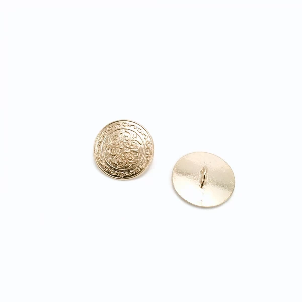 17 mm - 27 L Gold Plated Footed Button Decorative E 18 G