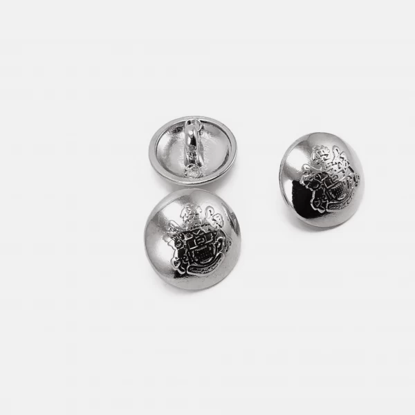 15 mm -24 size Blazer Footed Metal Button E 1875