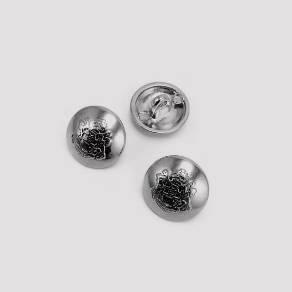 15 mm -24 size Blazer Footed Metal Button E 1875