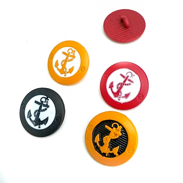 17 mm - 28 boy Çapa Logolu Ayaklı Düğme E 2044 MC 17 mm - 28 boy Çapa Logolu Ayaklı Düğme E 2044 MC