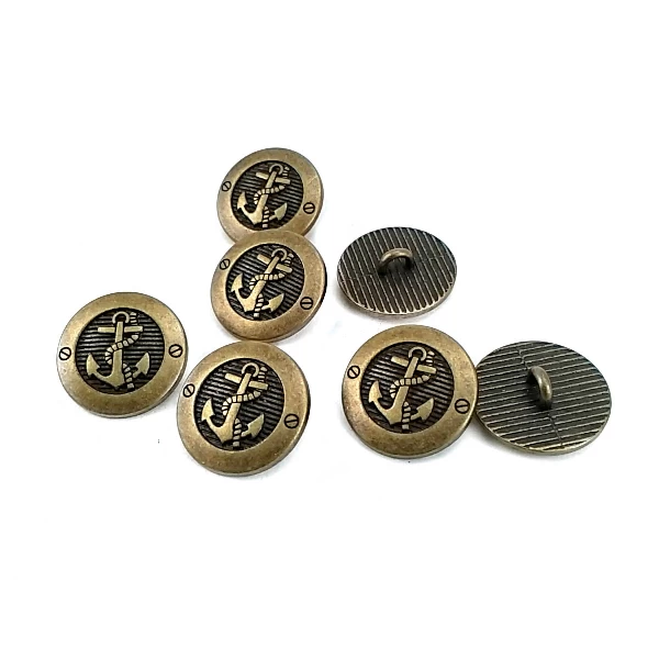 17 mm - 28 boy Çapa Logolu Ayaklı Düğme E 2044