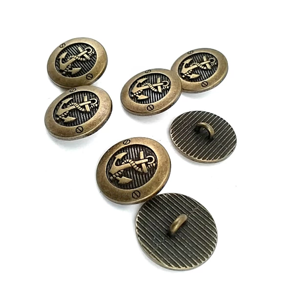 17 mm - 28 boy Çapa Logolu Ayaklı Düğme E 2044