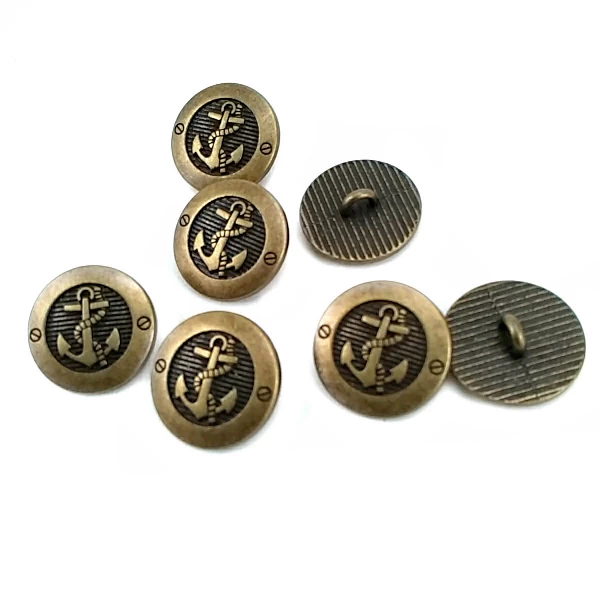 17 mm - 28 boy Çapa Logolu Ayaklı Düğme E 2044