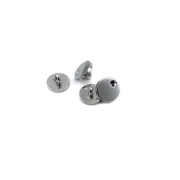 12 mm - 19 size Simple Stone Metal Footed Button E 2077