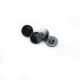 12 mm - 19 size Simple Stone Metal Footed Button E 2077