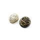 Patterned metal jacket shank button 20 mm - 31 size E 212