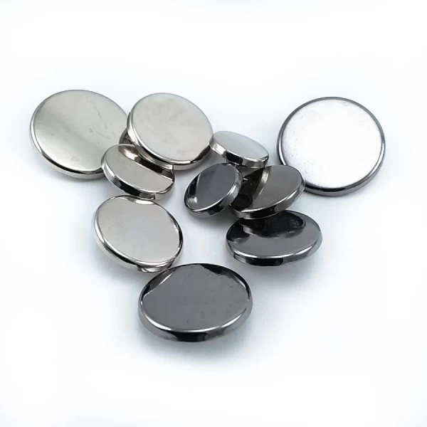 14 mm - 22 L Flat Coin Shape Shank Button E 2136