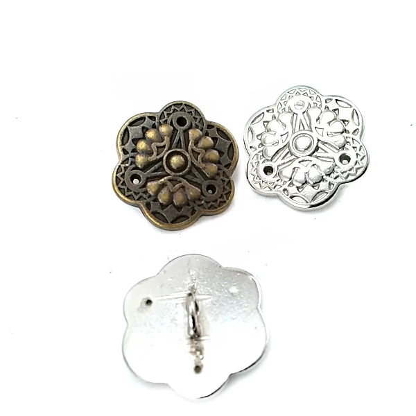 21 mm 35 Boy Şık Tasarımlı Ayaklı Düğme Metal E 383