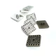 19 x 19 mm Rhinestone Buttons - Square Button E 418