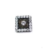 19 x 19 mm Rhinestone Buttons - Square Button E 418