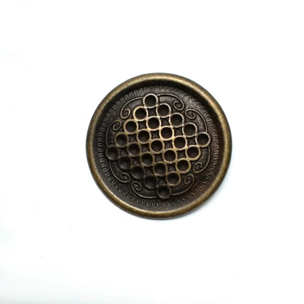 Large size pedestal metal button 35mm - 56 ligne E 562