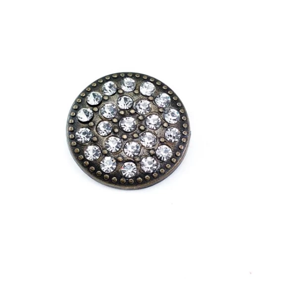 24 mm - 38 L  Rhinestone Button Coat Jacket Cardigan Coat Button E 579