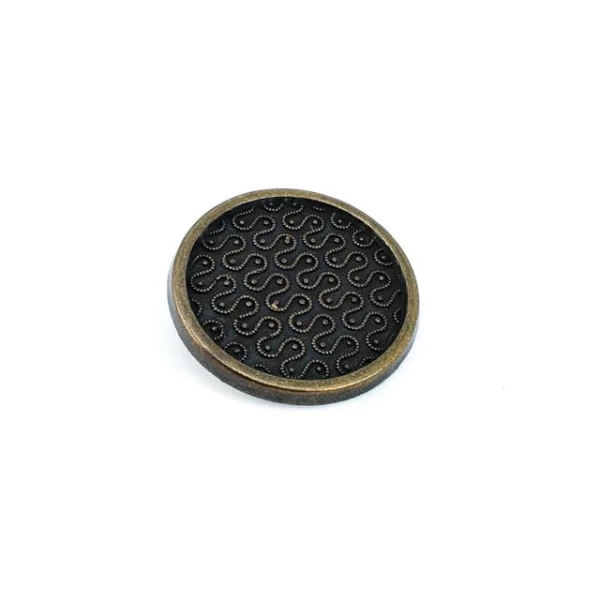Ayaklı düğme desenli alttan dikme düğme 34 mm - 54 boy E 729 Ayaklı düğme desenli alttan dikme düğme 34 mm - 54 boy E 729
