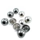 16 mm - 26 L Half Ball Shaped Shank Button for Clothes E 90
