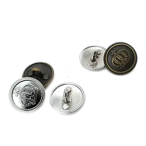 17 mm - 28 boy Taç ve Kenarları Çizgiler Baskılı Ayaklı Düğme E 980 17 mm - 28 boy Taç ve Kenarları Çizgiler Baskılı Ayaklı Düğme E 980