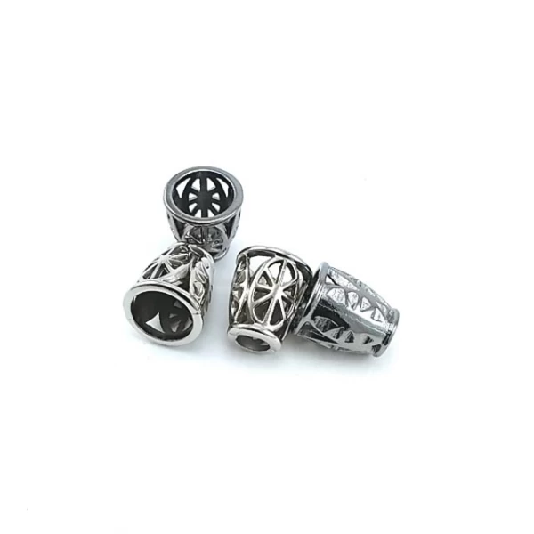 15 mm Zamak Bağ ucu Desenli Tasarım E 1024 15 mm Zamak Bağ ucu Desenli Tasarım E 1024
