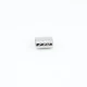 Patterned metal cord end diameter 8 mm length 11 mm E 1508