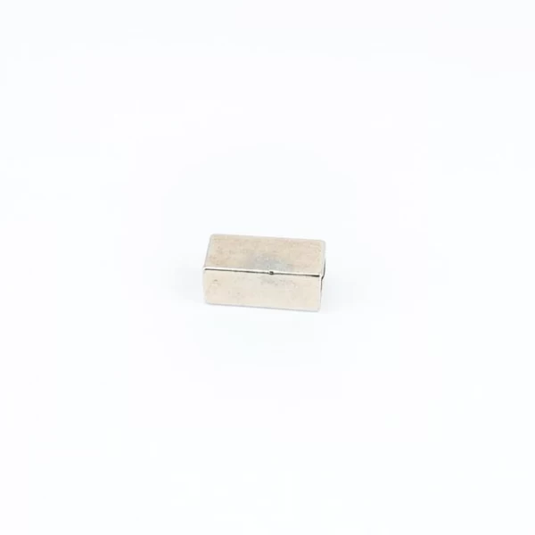 Metal cord end plain rectangular shape diameter 6 mm length 14 mm E 1694
