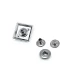 20 x 20 mm Kare Şekil Çift Renk Mont Çıtçıtı B 67