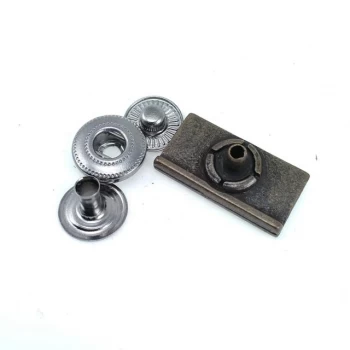 23 x 12 mm Coat Snap Fasteners Button Rectangle Design E 174