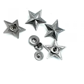 20 mm - 32 L Star Shaped Snap Fasteners Button E 1904