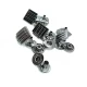 Kare çıtçıt düğme 14 x 14 mm E 347 Kare çıtçıt düğme 14 x 14 mm E 347