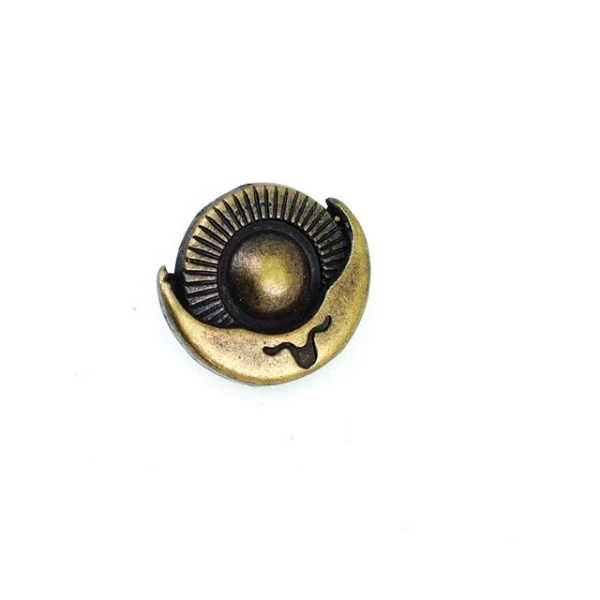 20 mm - 32 L Floral Design Coat and Jacket Snap Fasteners E 540
