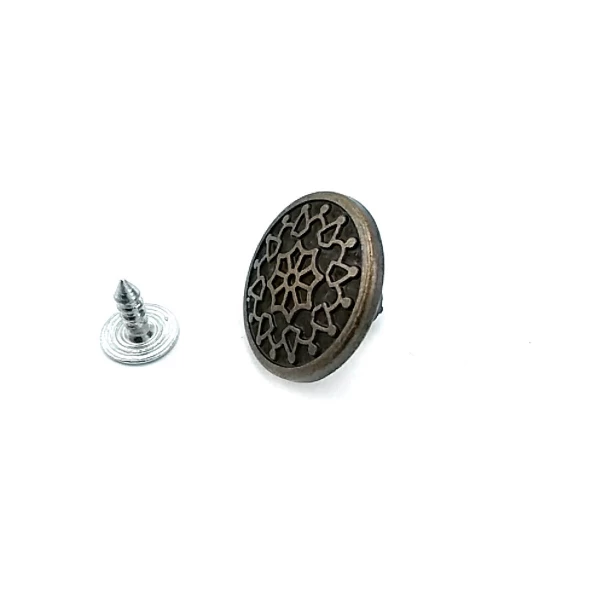 20 mm Desenli Kot Düğmesi E 1011