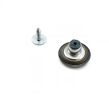 17 mm 27 L Ring Pattern Enameled Jeans Button E 1060